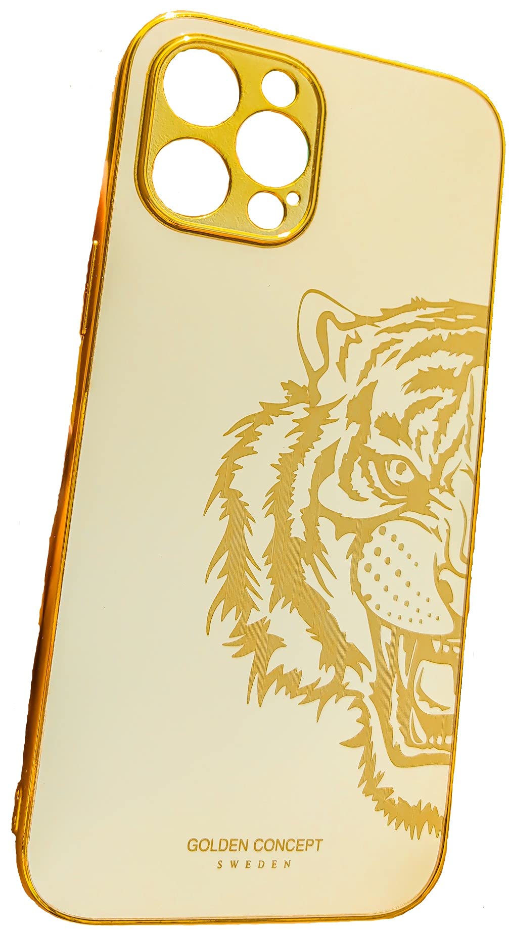 iPhone 12 Pro Max Gold Color Cover, with Soft Side and Hard Back